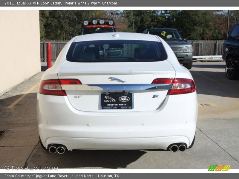 Polaris White / Warm Charcoal 2011 Jaguar XF XFR Sport Sedan