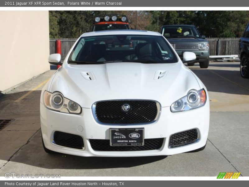 Polaris White / Warm Charcoal 2011 Jaguar XF XFR Sport Sedan