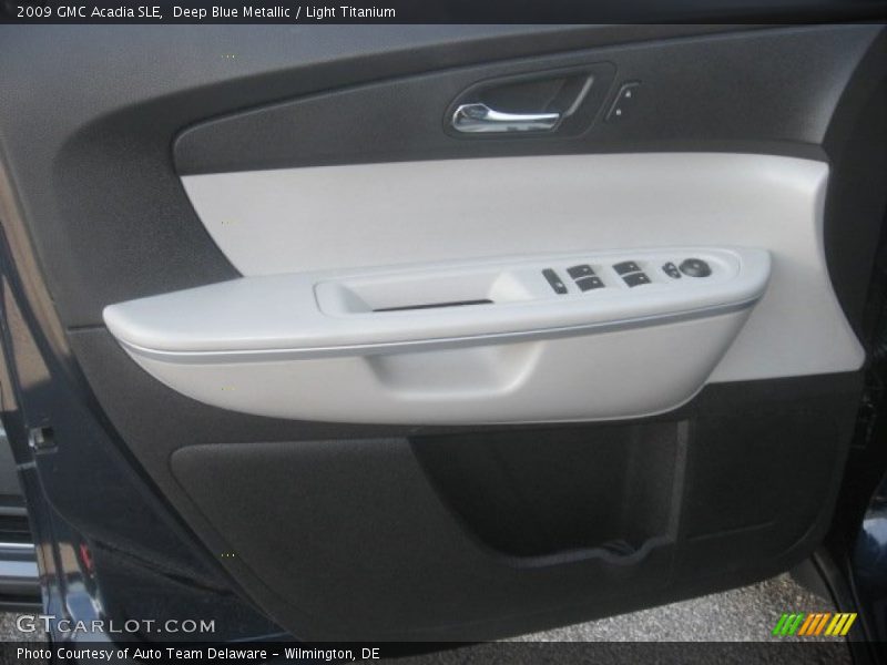 Deep Blue Metallic / Light Titanium 2009 GMC Acadia SLE