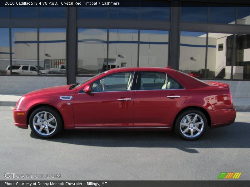 Crystal Red Tintcoat / Cashmere 2010 Cadillac STS 4 V8 AWD
