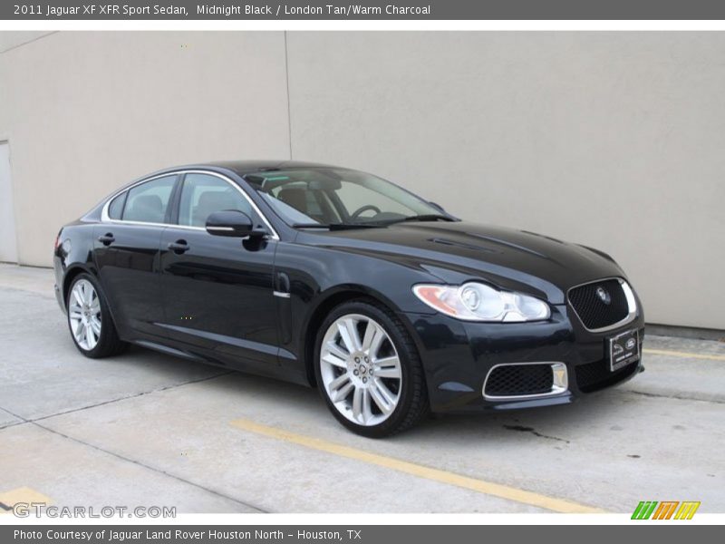 Midnight Black / London Tan/Warm Charcoal 2011 Jaguar XF XFR Sport Sedan
