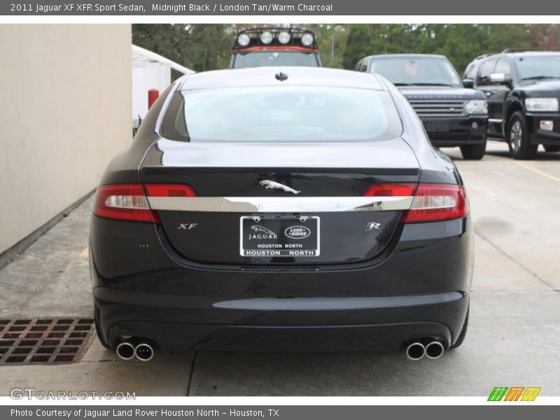 Midnight Black / London Tan/Warm Charcoal 2011 Jaguar XF XFR Sport Sedan