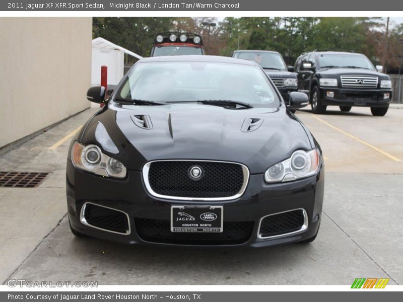 Midnight Black / London Tan/Warm Charcoal 2011 Jaguar XF XFR Sport Sedan