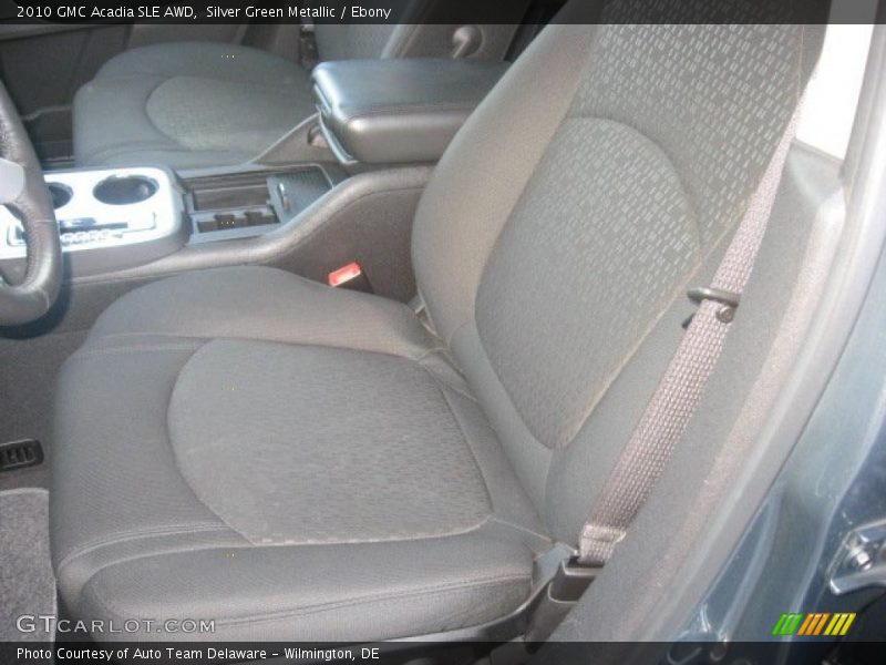 Silver Green Metallic / Ebony 2010 GMC Acadia SLE AWD