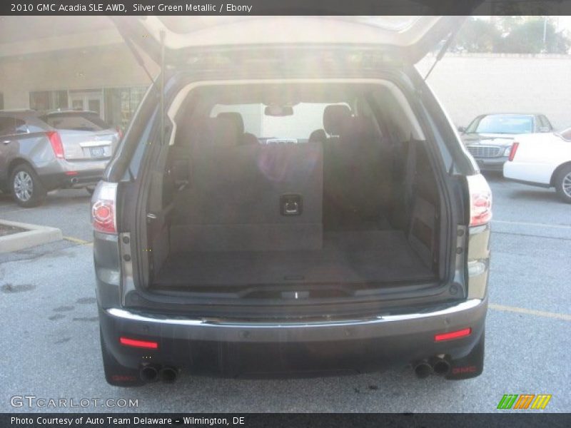 Silver Green Metallic / Ebony 2010 GMC Acadia SLE AWD