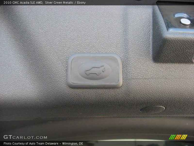 Silver Green Metallic / Ebony 2010 GMC Acadia SLE AWD
