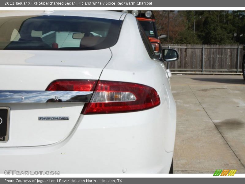 Polaris White / Spice Red/Warm Charcoal 2011 Jaguar XF XF Supercharged Sedan