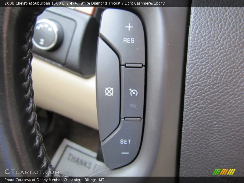 White Diamond Tricoat / Light Cashmere/Ebony 2008 Chevrolet Suburban 1500 LTZ 4x4