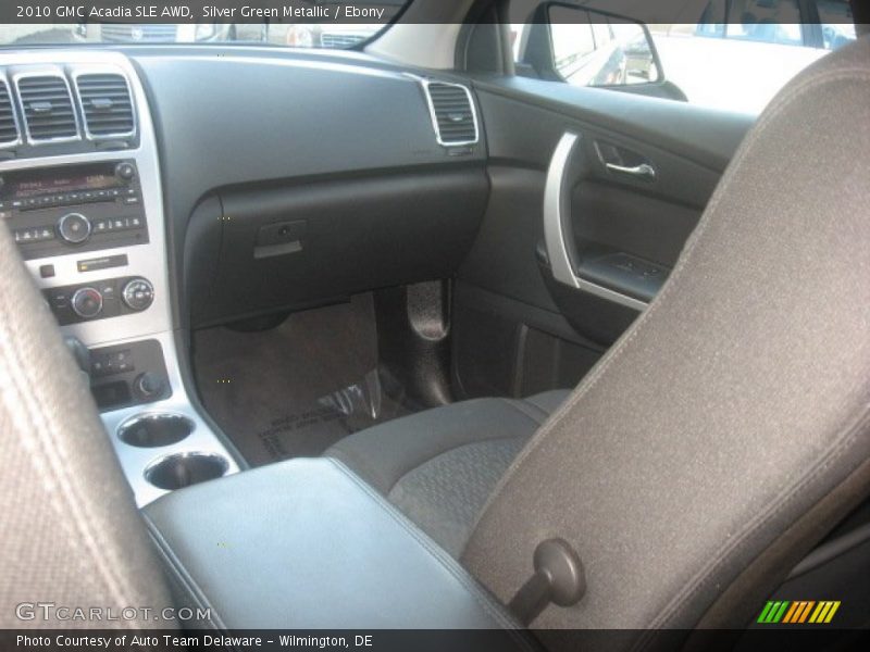 Silver Green Metallic / Ebony 2010 GMC Acadia SLE AWD