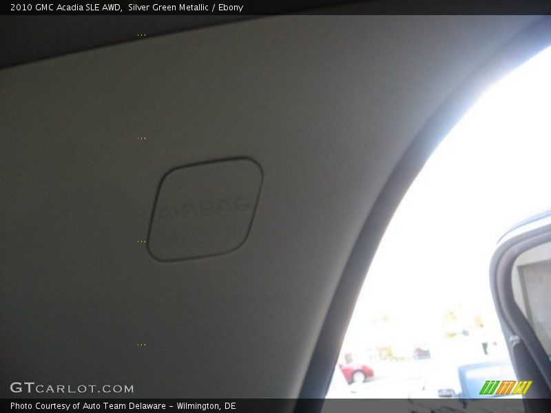 Silver Green Metallic / Ebony 2010 GMC Acadia SLE AWD