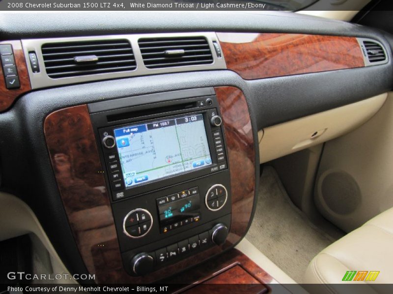 White Diamond Tricoat / Light Cashmere/Ebony 2008 Chevrolet Suburban 1500 LTZ 4x4