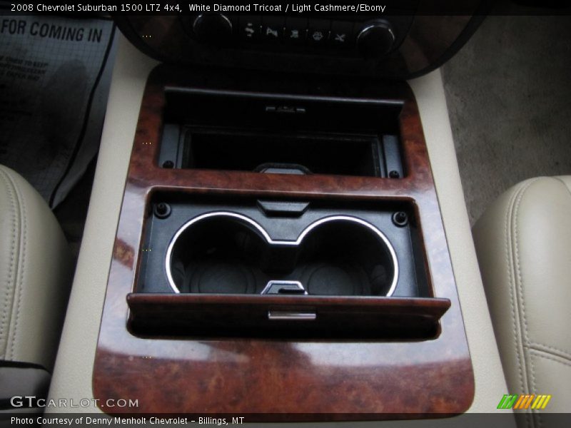 White Diamond Tricoat / Light Cashmere/Ebony 2008 Chevrolet Suburban 1500 LTZ 4x4