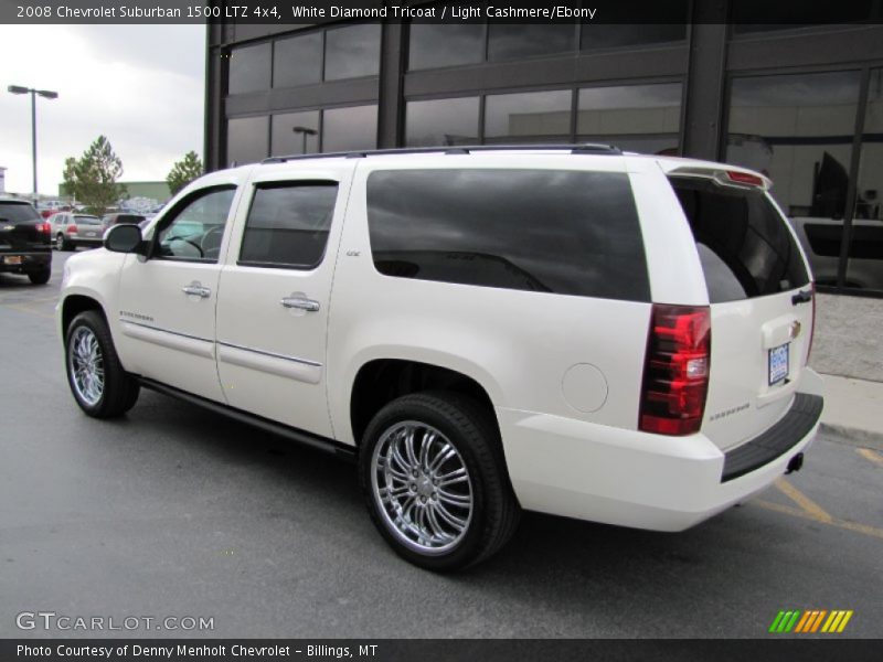 White Diamond Tricoat / Light Cashmere/Ebony 2008 Chevrolet Suburban 1500 LTZ 4x4