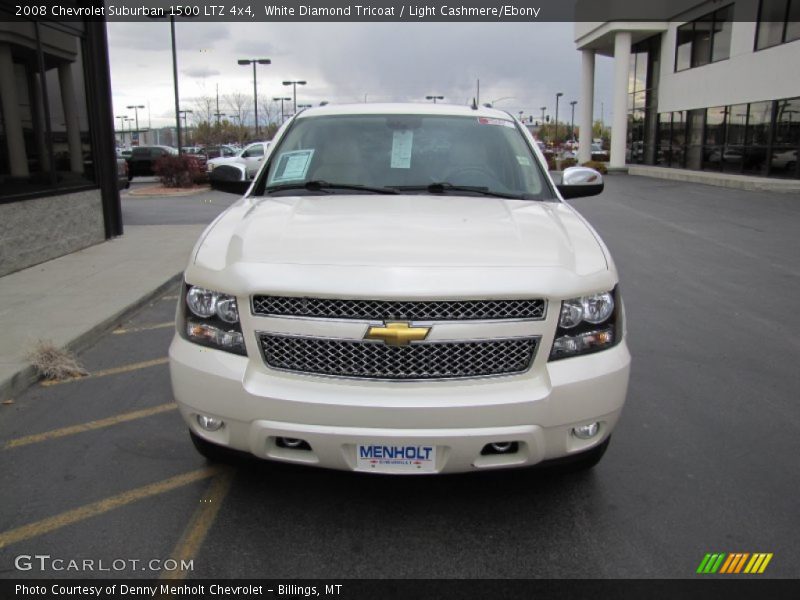 White Diamond Tricoat / Light Cashmere/Ebony 2008 Chevrolet Suburban 1500 LTZ 4x4