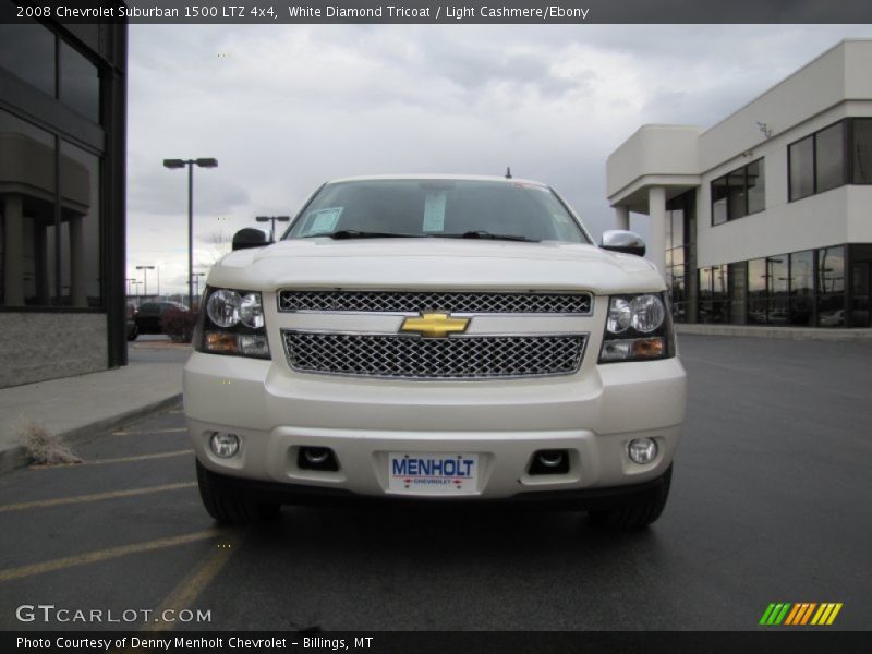 White Diamond Tricoat / Light Cashmere/Ebony 2008 Chevrolet Suburban 1500 LTZ 4x4