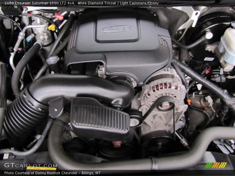 White Diamond Tricoat / Light Cashmere/Ebony 2008 Chevrolet Suburban 1500 LTZ 4x4