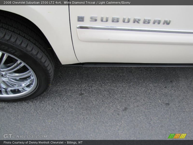 White Diamond Tricoat / Light Cashmere/Ebony 2008 Chevrolet Suburban 1500 LTZ 4x4
