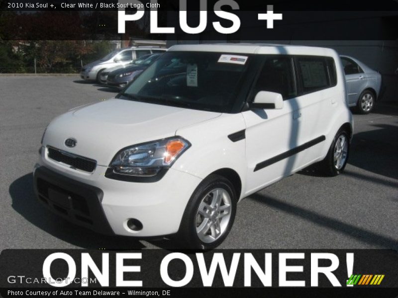 Clear White / Black Soul Logo Cloth 2010 Kia Soul +