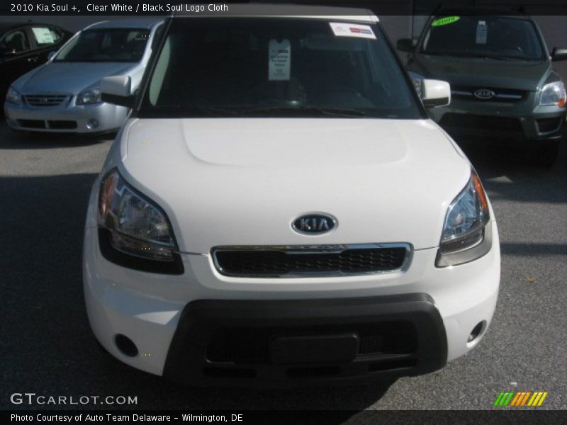 Clear White / Black Soul Logo Cloth 2010 Kia Soul +