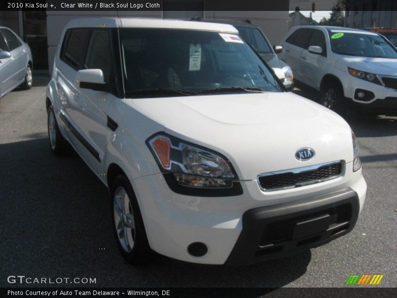 Clear White / Black Soul Logo Cloth 2010 Kia Soul +