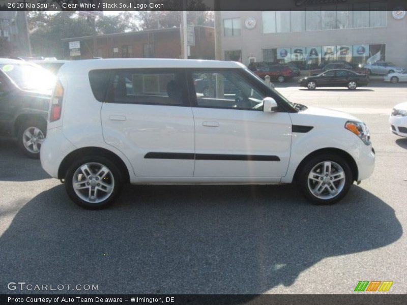 Clear White / Black Soul Logo Cloth 2010 Kia Soul +