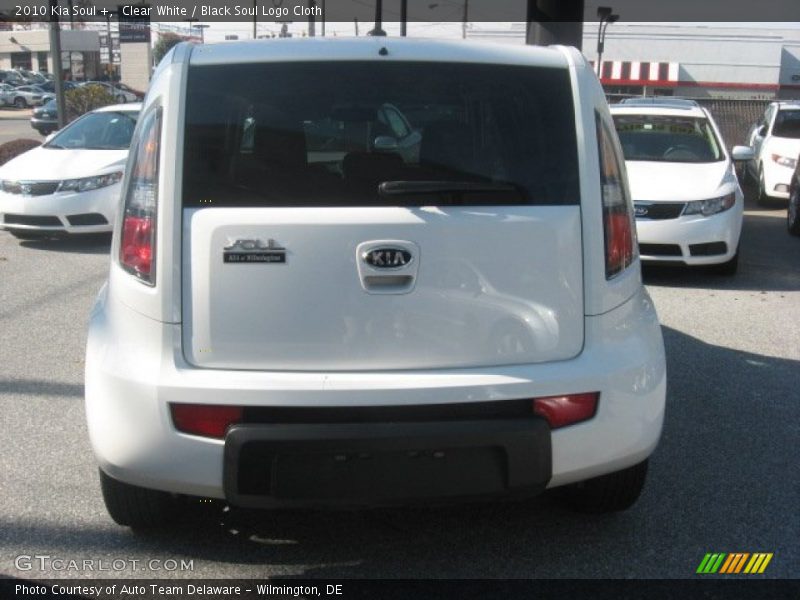 Clear White / Black Soul Logo Cloth 2010 Kia Soul +