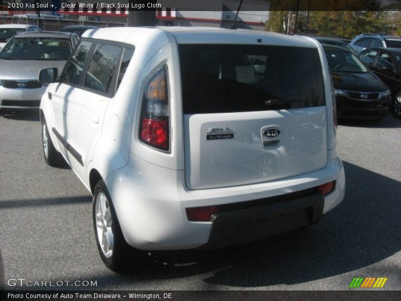 Clear White / Black Soul Logo Cloth 2010 Kia Soul +