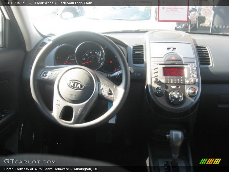 Clear White / Black Soul Logo Cloth 2010 Kia Soul +