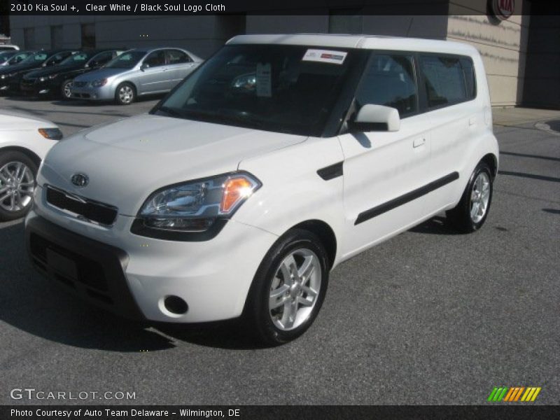 Clear White / Black Soul Logo Cloth 2010 Kia Soul +