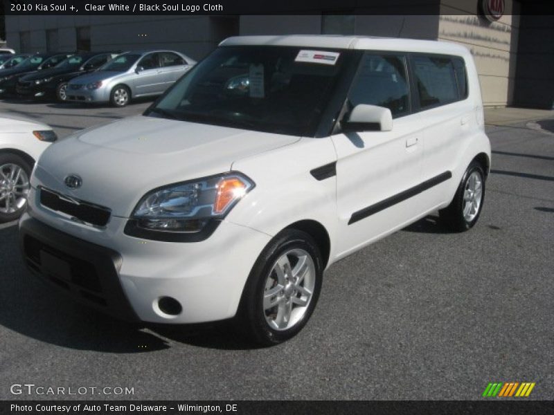 Clear White / Black Soul Logo Cloth 2010 Kia Soul +