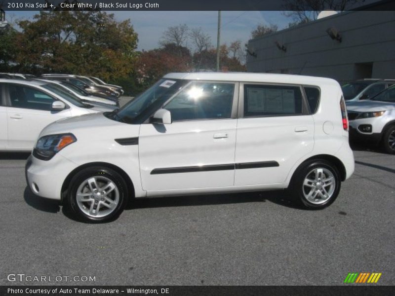 Clear White / Black Soul Logo Cloth 2010 Kia Soul +