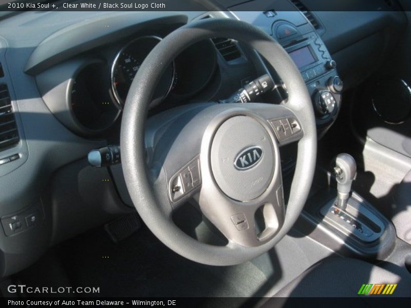 Clear White / Black Soul Logo Cloth 2010 Kia Soul +