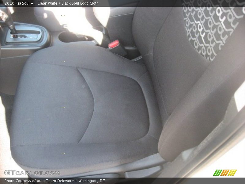 Clear White / Black Soul Logo Cloth 2010 Kia Soul +