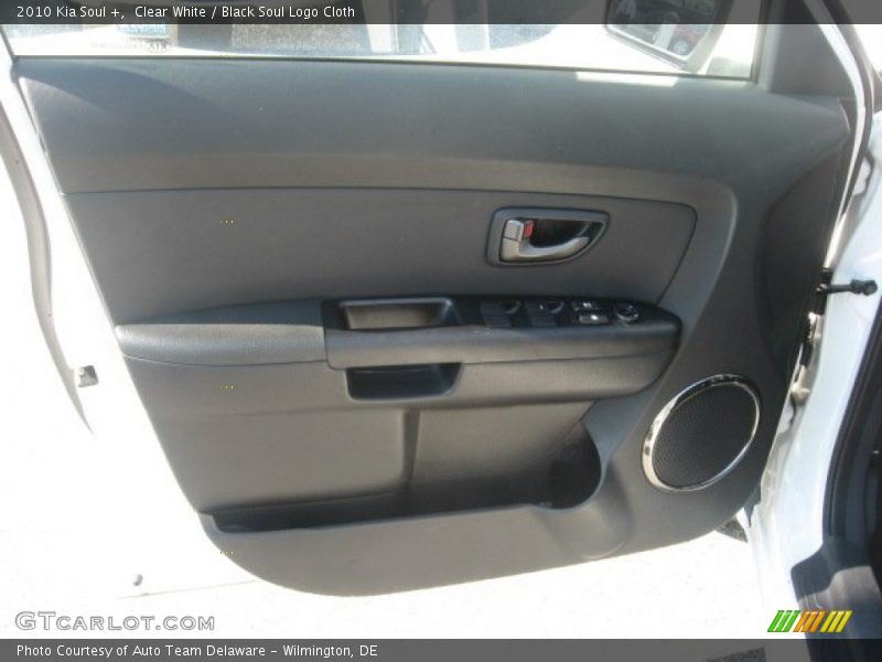 Clear White / Black Soul Logo Cloth 2010 Kia Soul +