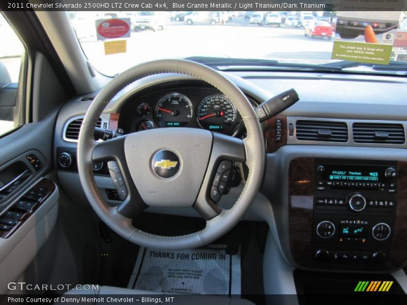 Blue Granite Metallic / Light Titanium/Dark Titanium 2011 Chevrolet Silverado 2500HD LTZ Crew Cab 4x4