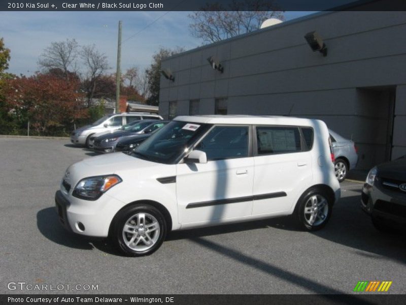 Clear White / Black Soul Logo Cloth 2010 Kia Soul +