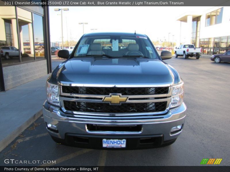 Blue Granite Metallic / Light Titanium/Dark Titanium 2011 Chevrolet Silverado 2500HD LTZ Crew Cab 4x4