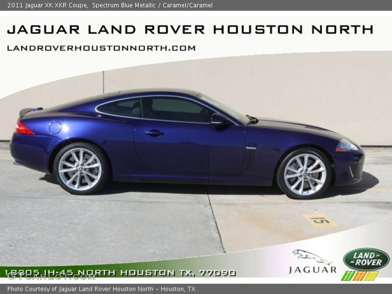 Spectrum Blue Metallic / Caramel/Caramel 2011 Jaguar XK XKR Coupe