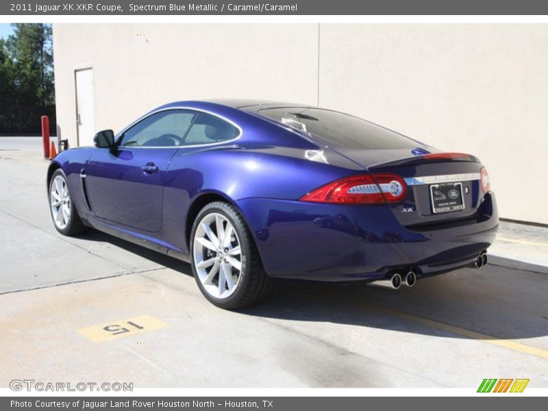 Spectrum Blue Metallic / Caramel/Caramel 2011 Jaguar XK XKR Coupe