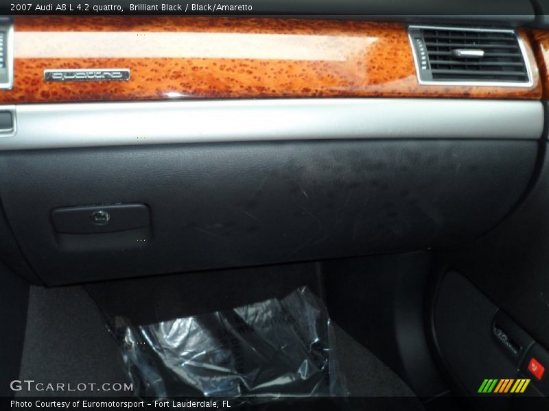 Brilliant Black / Black/Amaretto 2007 Audi A8 L 4.2 quattro