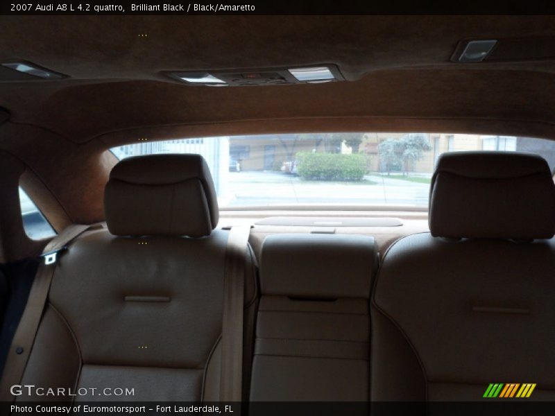 Brilliant Black / Black/Amaretto 2007 Audi A8 L 4.2 quattro
