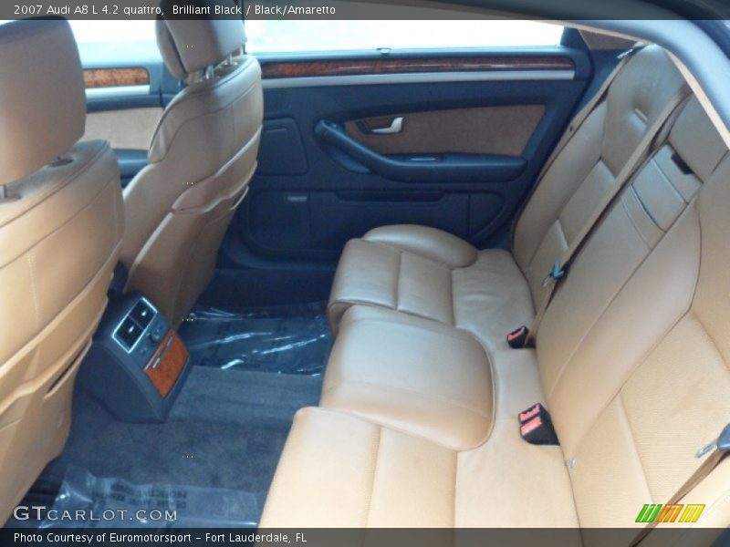 Brilliant Black / Black/Amaretto 2007 Audi A8 L 4.2 quattro