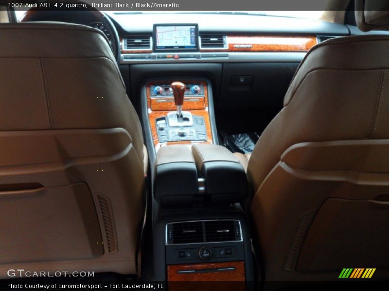 Brilliant Black / Black/Amaretto 2007 Audi A8 L 4.2 quattro
