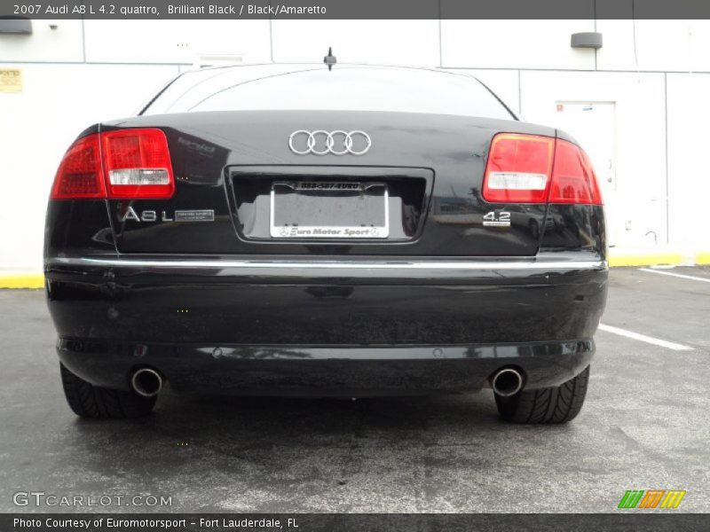 Brilliant Black / Black/Amaretto 2007 Audi A8 L 4.2 quattro