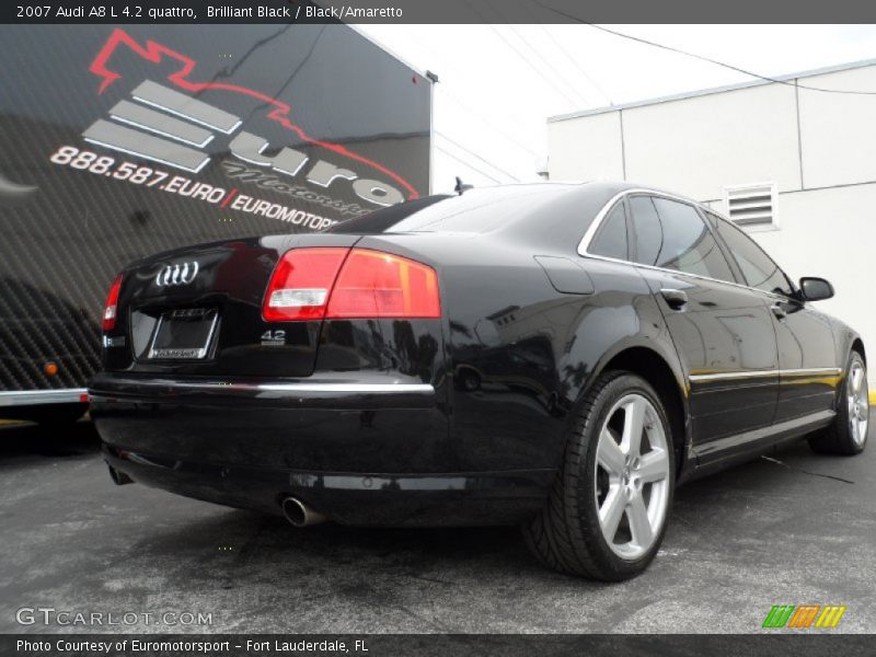 Brilliant Black / Black/Amaretto 2007 Audi A8 L 4.2 quattro