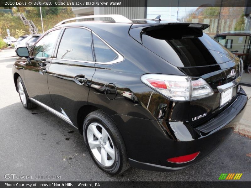 Obsidian Black / Black/Brown Walnut 2010 Lexus RX 350 AWD