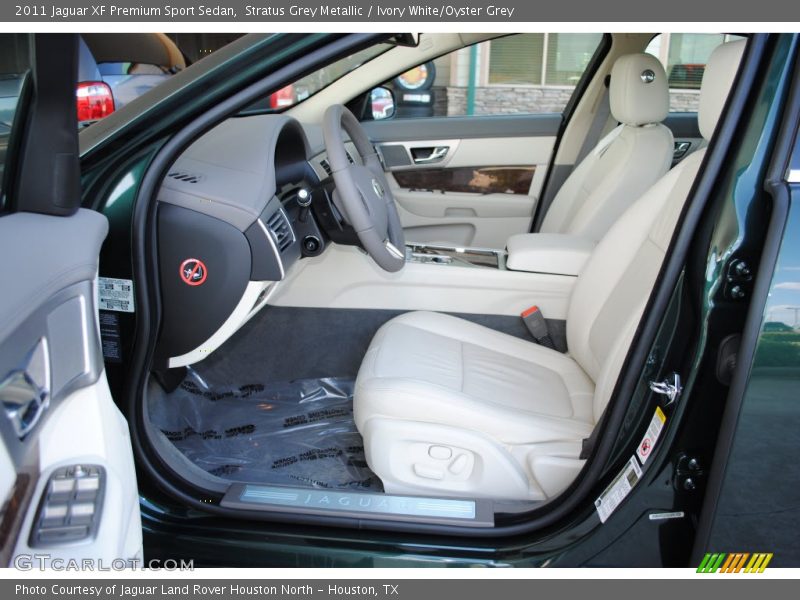 Stratus Grey Metallic / Ivory White/Oyster Grey 2011 Jaguar XF Premium Sport Sedan