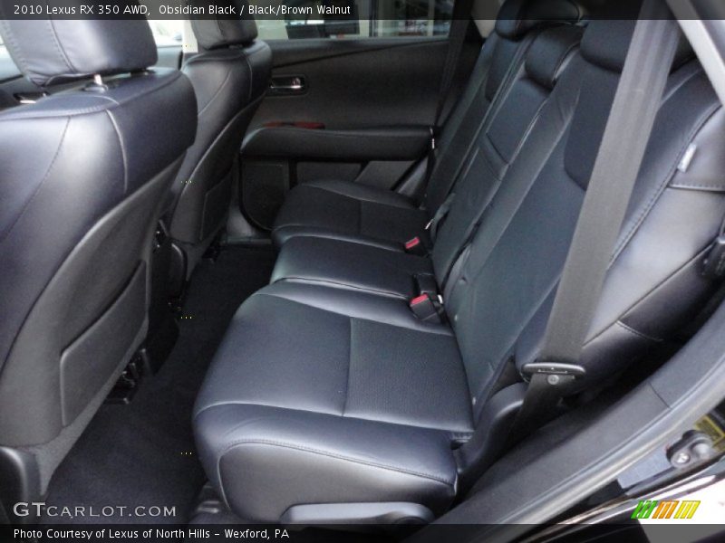 Obsidian Black / Black/Brown Walnut 2010 Lexus RX 350 AWD