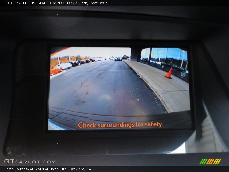 Obsidian Black / Black/Brown Walnut 2010 Lexus RX 350 AWD