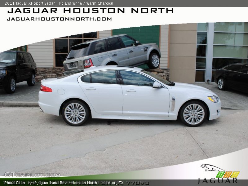 Polaris White / Warm Charcoal 2011 Jaguar XF Sport Sedan